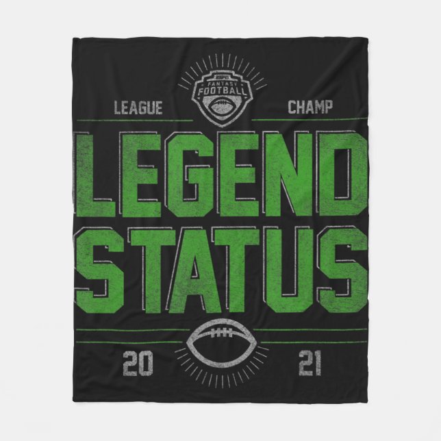 Fantasy Football League Champ Legend Status Fleecefilt (Framsidan)