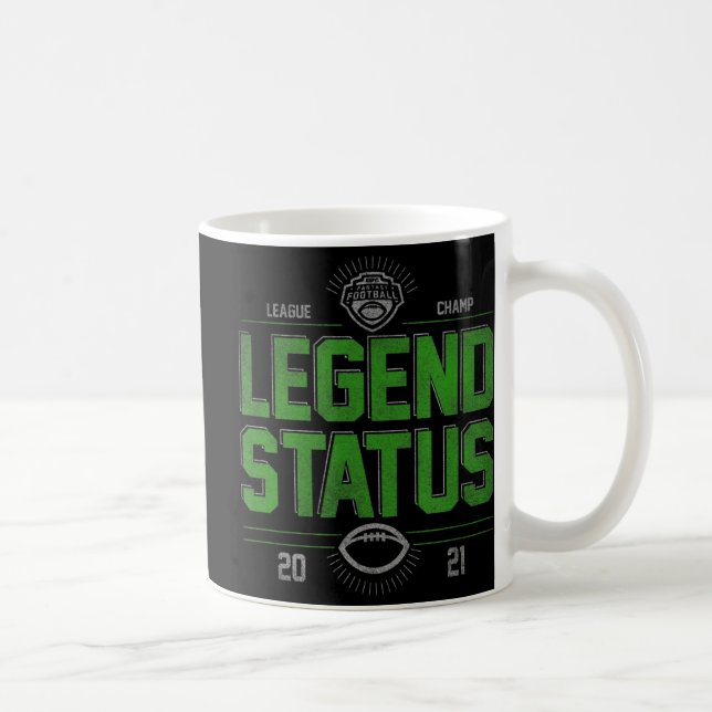 Fantasy Football League Champ Legend Status Kaffemugg (Höger)