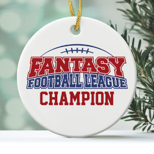Fantasy Football League Champion Julgransprydnad Keramik