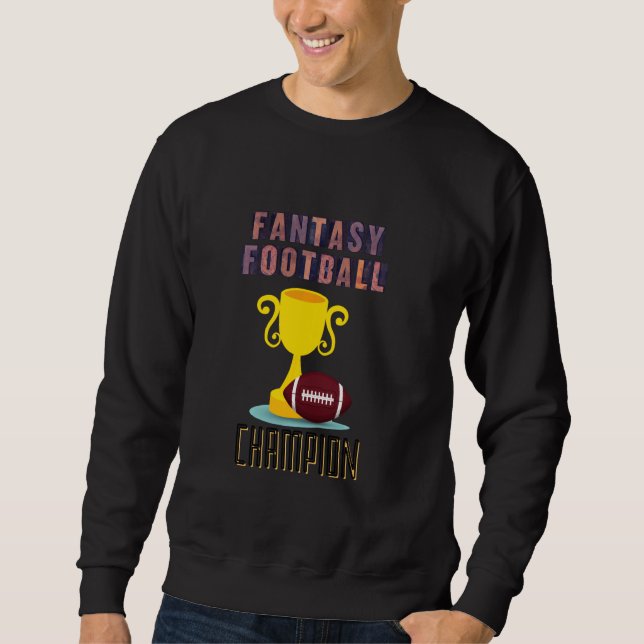 Fantasy Football League Champion, Trophy T for Lea Lång Ärmad Tröja (Framsida)