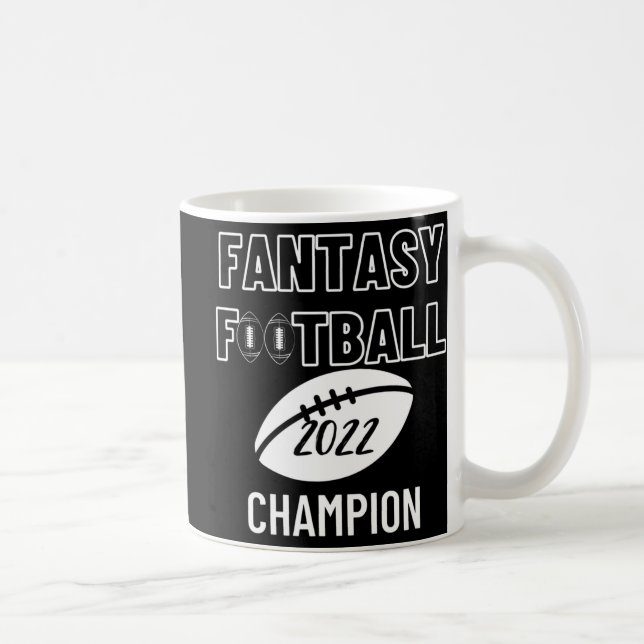 Fantasy Football League Champion Winner 2022 Foot Kaffemugg (Höger)