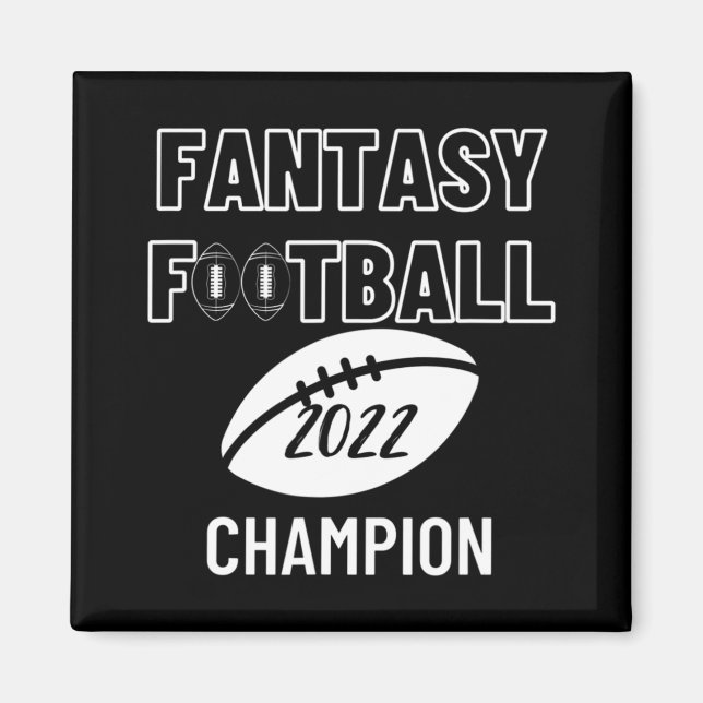Fantasy Football League Champion Winner 2022 Foot Magnet (Framsidan)