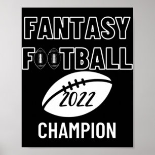 Fantasy Football League Champion Winner 2022 Foot Poster