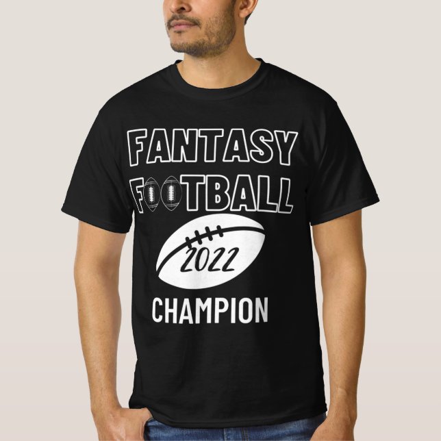 Fantasy Football League Champion Winner 2022 Foot T Shirt (Framsida)