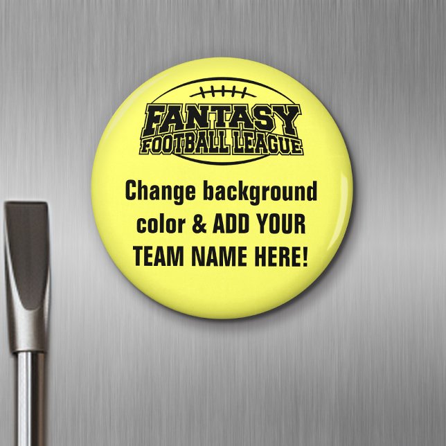 Fantasy Football League Magnet (Personalized Fridge Magnet - Party Favor - Fantasy Football)