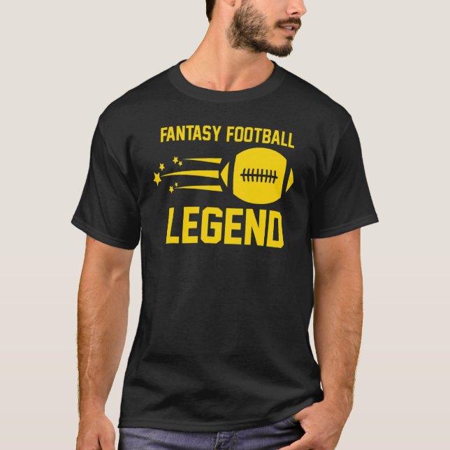 Fantasy Football Legend Draft Party Kit Trophy T Shirt (Framsida)