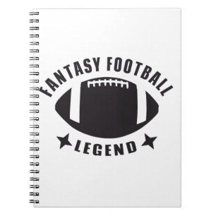 Fantasy Football Legend Funny Novelty Gameday Anteckningsbok