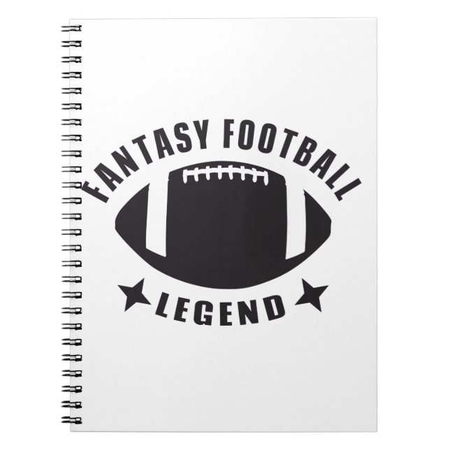 Fantasy Football Legend Funny Novelty Gameday Anteckningsbok (Framsidan)