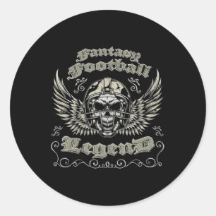 Fantasy Football Legend Retro Vintage Fantasy Foot Runt Klistermärke