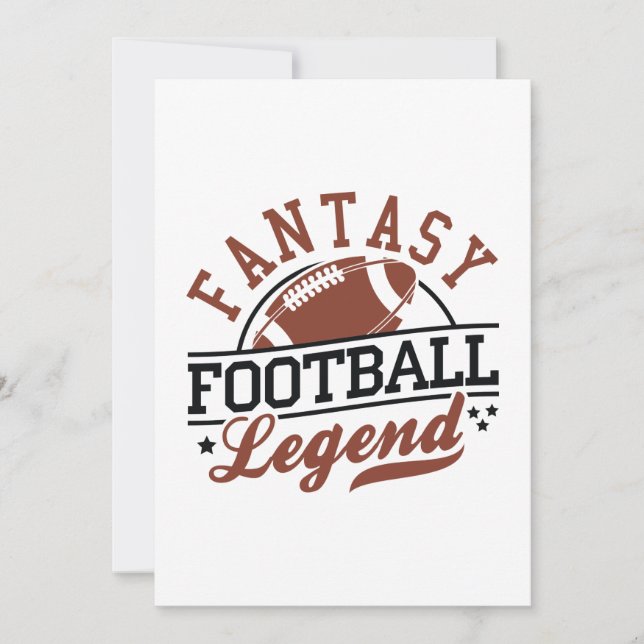 Fantasy Football Legend Tack Kort (Framsida)