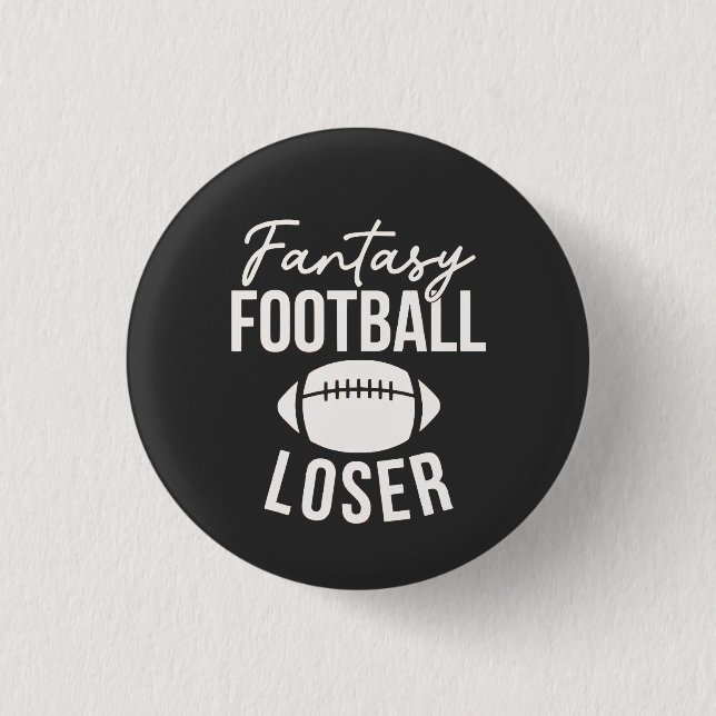 Fantasy Football Loser Football Fantasy Funny Knapp (Framsida)
