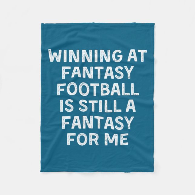 Fantasy Football Loser Funny  Fleecefilt (Framsidan)