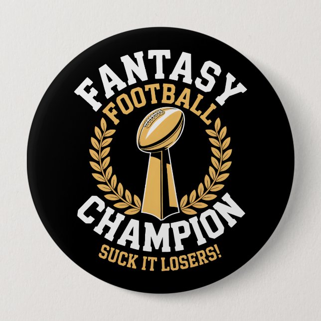 Fantasy Football Mästare Knapp (Framsida)
