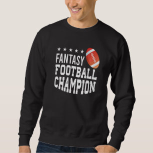 Fantasy Football Mästare Kommissarie Fantasy Dra Lång Ärmad Tröja