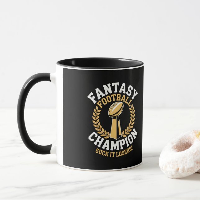 Fantasy Football-mästare Mugg (Med munk)