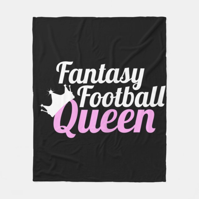 Fantasy Football Queen Roligt Fleecefilt (Framsidan)