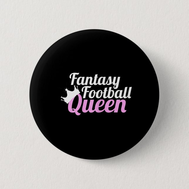Fantasy Football Queen Roligt Knapp (Framsida)