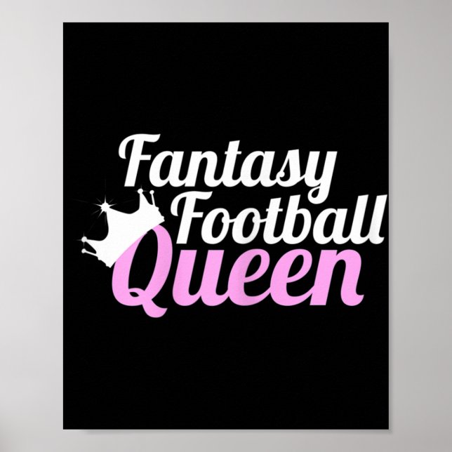 Fantasy Football Queen Roligt Poster (Framsidan)