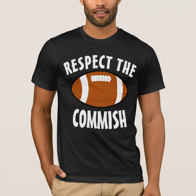 FANTASY FOOTBALL RESPEKTERAR DE KOMMISH T-SHIRTS (Framsida)