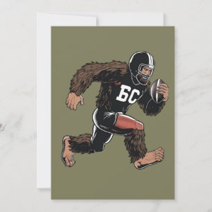 Fantasy Football Sport i Fantasy Bigfoot Sasquatch Inbjudningar