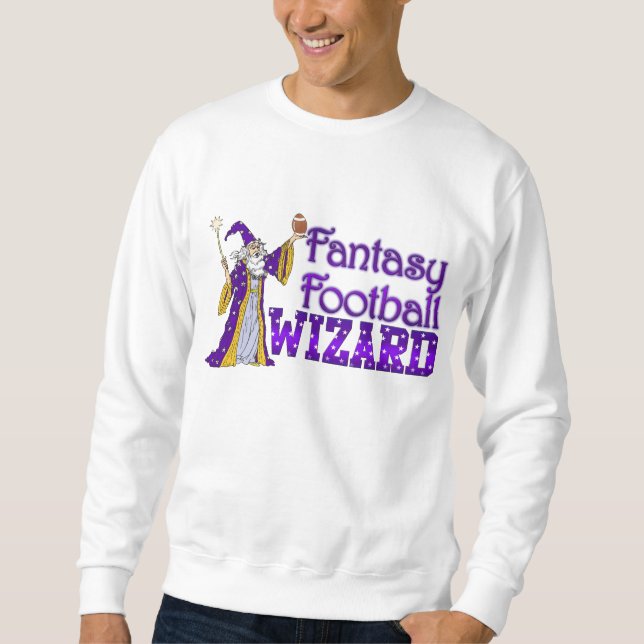 Fantasy Football Wizard Shirt Långärmad Tröja (Framsida)
