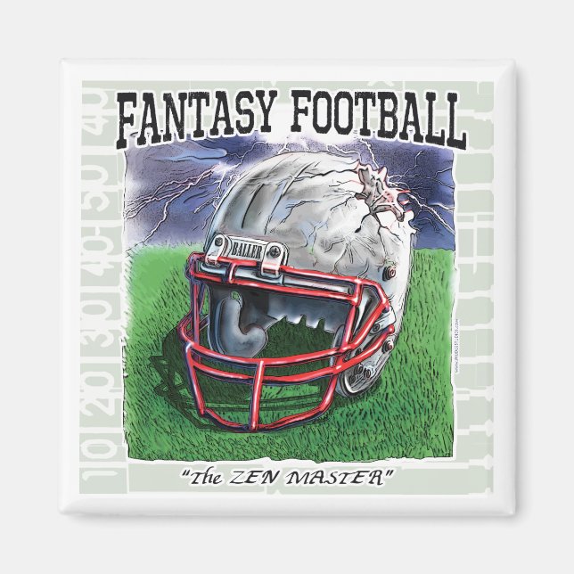 Fantasy Football Zen Master Gear Magnet (Framsidan)
