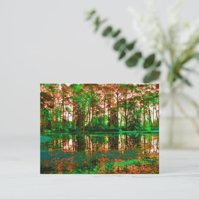 Fantasy Forest av Shirley Taylor Vykort (Stående Fram)