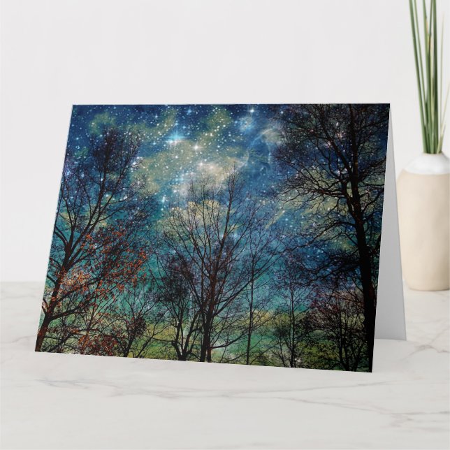 Fantasy Forest Big Greeting Card Kort (Framsida)