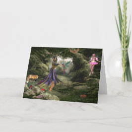 Fantasy Forest från alla oss födelsedagskort Tack Kort