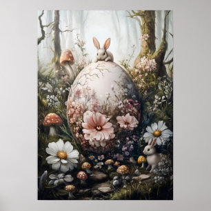 Fantasy Forest Nature Giant Egg Wall Art Poster
