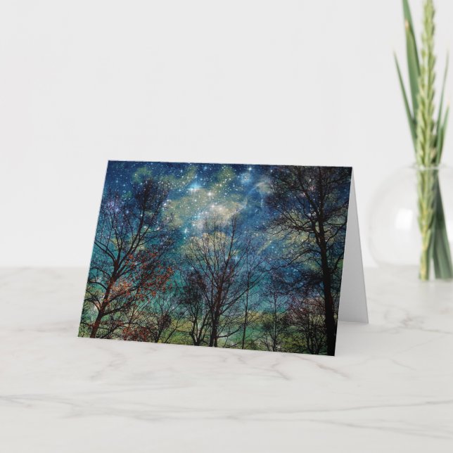 Fantasy Forest Nature Träd Greeting Card Kort (Framsida)