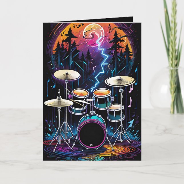 Fantasy Forest Trumset Blank Kort (Framsida)