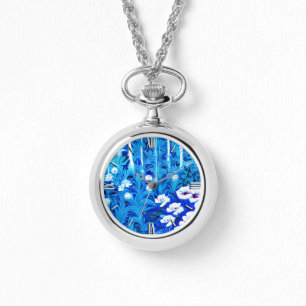 Fantasy Forest with Flowers and Birds Armbandsur