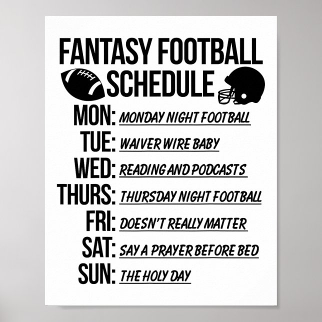 Fantasy Fotboll Draftfest  Poster (Framsidan)