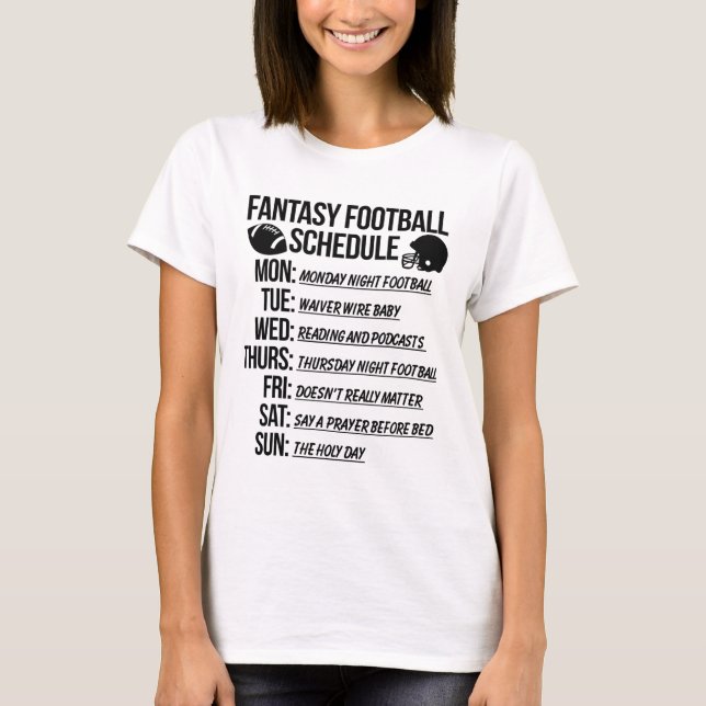 Fantasy Fotboll Draftfest  T Shirt (Framsida)