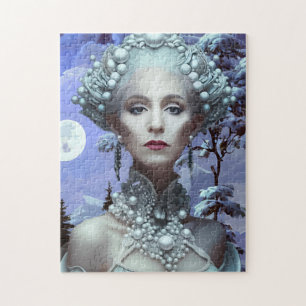 Fantasy-foto, vacker Snö Queen Fantasy Pussel