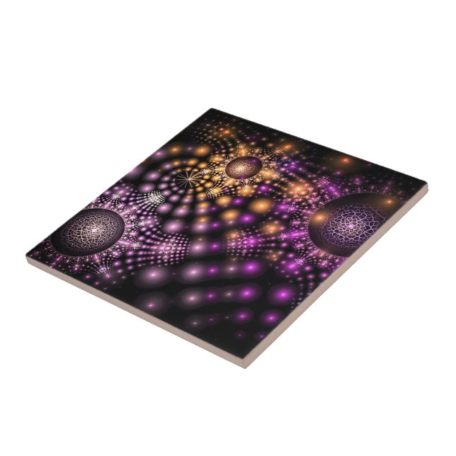 Fantasy Fractal Ceramic Tile Kakelplatta (Sidan)