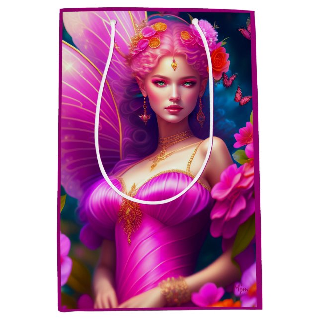 Fantasy Fuchsia Fairy Flower Butterflies (Framsidan)