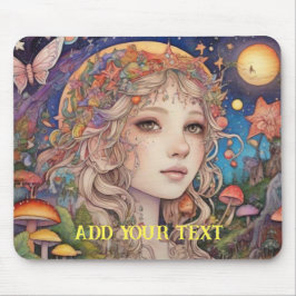 Fantasy Girl - Anpassningsbar Musmatta
