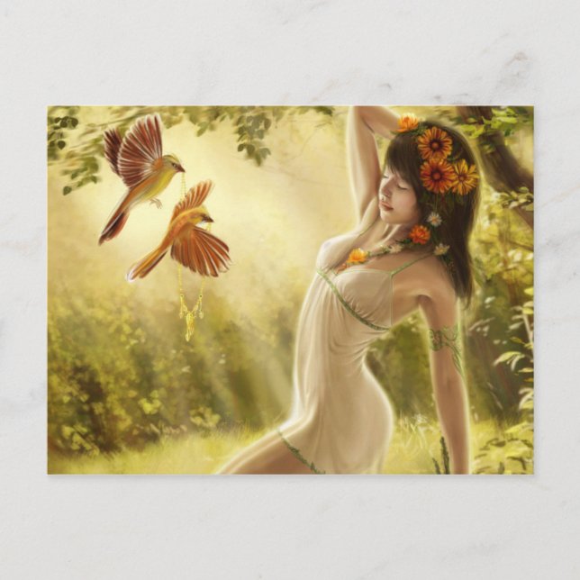Fantasy Girl Vykort (Framsida)