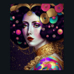 Fantasy Glam Woman Pop Art Poster<br><div class="desc">Fantasy, Sci-fi & Horror art av Lunarium.</div>