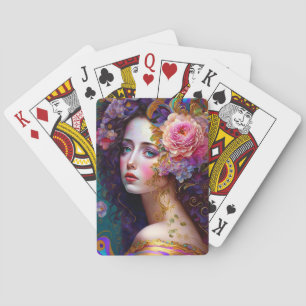 Fantasy Glam Woman Pop Art Spelkort