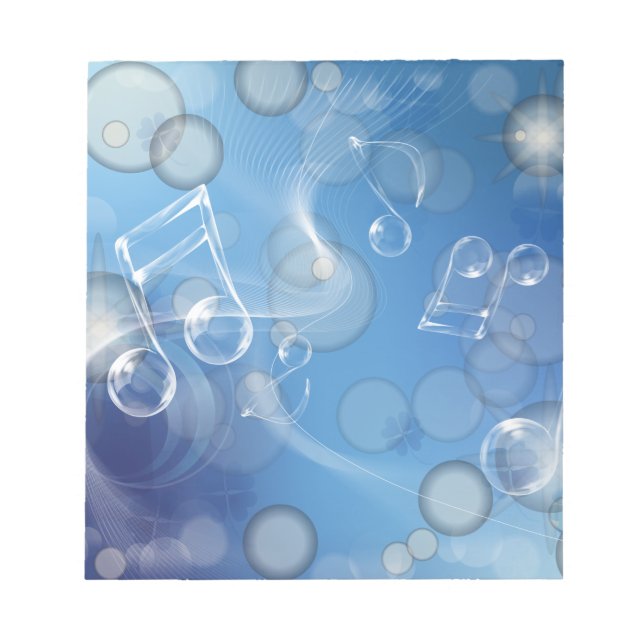 Fantasy Glass Musik noter Anteckningsblock (Framsida)