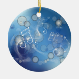 Fantasy Glass Musik noter Julgransprydnad Keramik