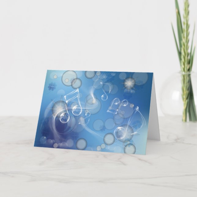 Fantasy Glass Musik noter Kort (Framsida)