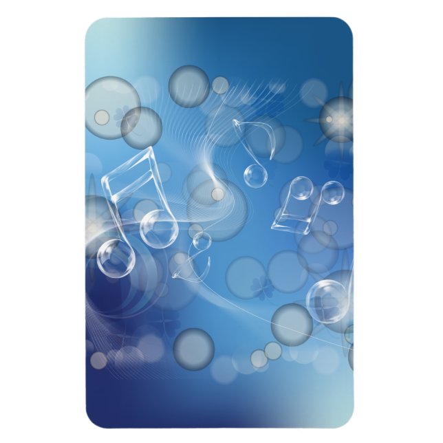 Fantasy Glass Musik noter Magnet (Vertikal)