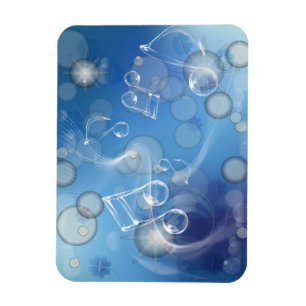 Fantasy Glass Musik noter Magnet