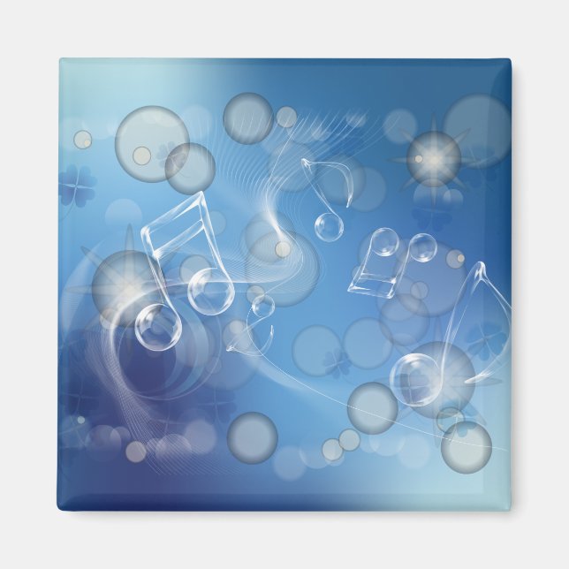 Fantasy Glass Musik noter Magnet (Framsidan)