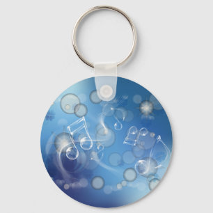 Fantasy Glass Musik noter Nyckelring