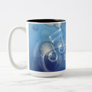 Fantasy Glass Musik noter Två-Tonad Mugg